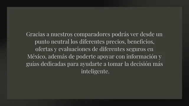 Video thumbnail for ¿Dónde encontrar los mejores seguros en México?