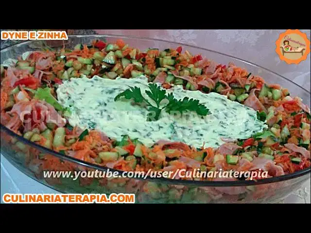 Video thumbnail for SALADA BAILARINA - Salada de Maionese Legumes e Alface - Dyne e Zinha