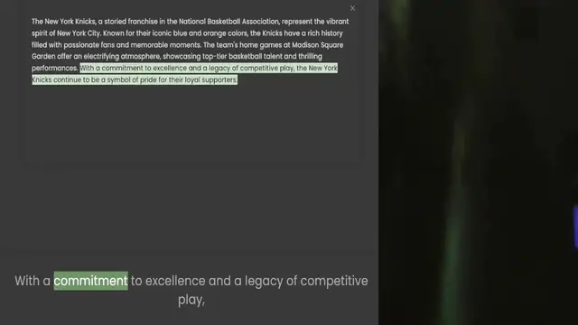 Video thumbnail for spirit of New York City. Known for their iconic blue and orange colors, the Knicks have a rich history filled with passionate fans and memorable moments. The team's home games at Madison Square Garden offer an electrifying atmosphere, sho