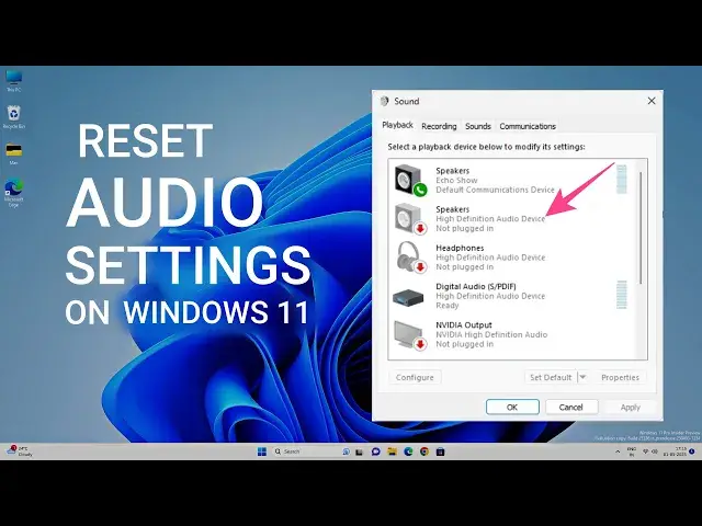 Video thumbnail for How to Reset Audio Settings in Windows 11 Completely