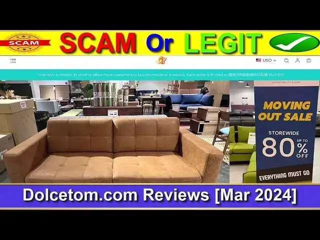 Video thumbnail for Dolcetom Reviews ⚠️(( BEWARE IN 2024! ))⚠️Is Dolcetom.com SCAM or LEGIT ?⚠️😲