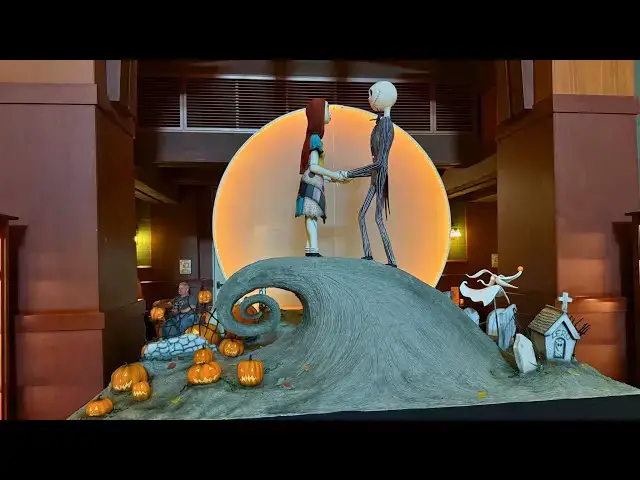 'Video thumbnail for The Nightmare Before Christmas Culinary Display in Disney's Grand Californian Hotel & Spa 4K'