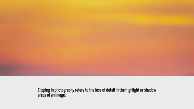 Video thumbnail for What Is Clipping In Photography