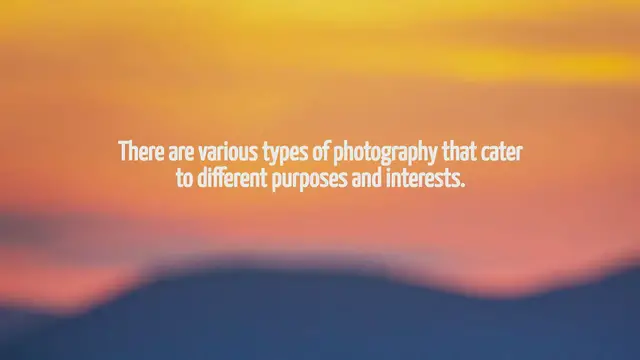 Video thumbnail for What Are The Types Of Photography