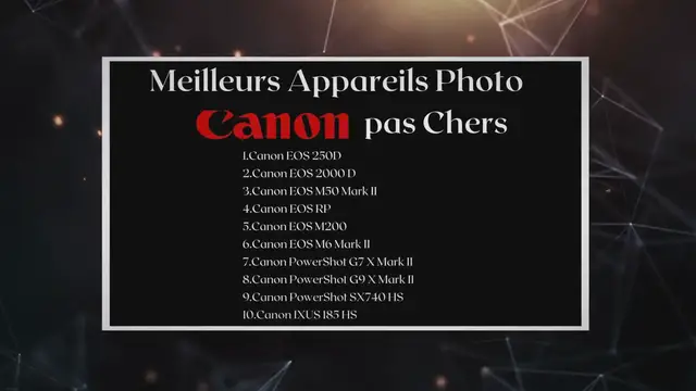 Video thumbnail for Top 10 : Meilleurs Appareils Photo Canon pas Chers