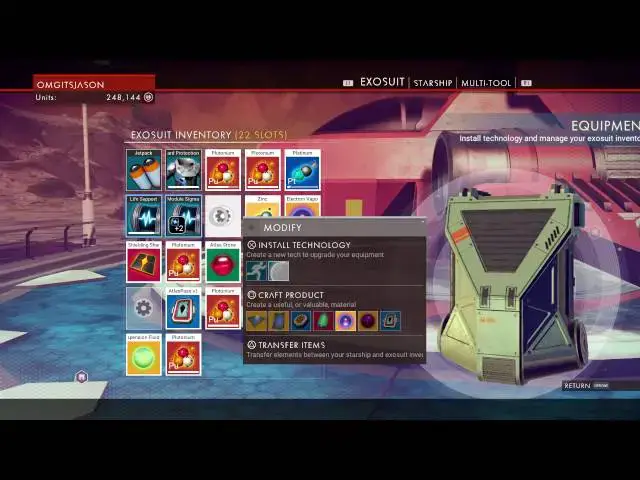 Video thumbnail for No Man's Sky - Exosuit Upgrades Lifesupport Module + Shield Boost Sigma Installed Gameplay PS4