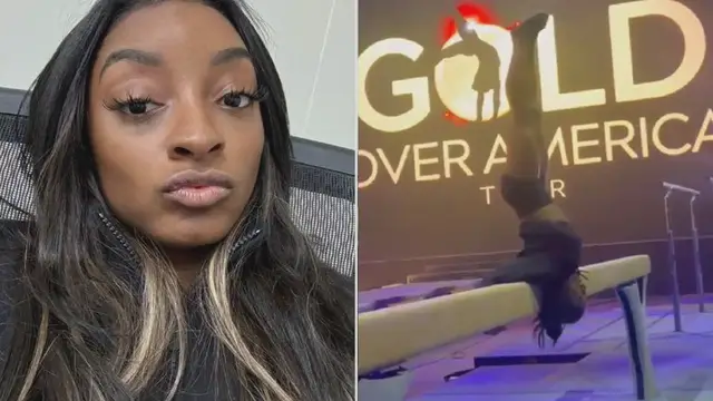 Video thumbnail for Simone Biles' New Beam Skill