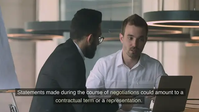 Video thumbnail for Contractual term or representation www.e-lawresources.co.uk