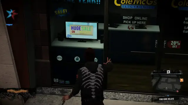 Video thumbnail for inFamous: Second Son - Queen Anne: Cole McG's Electronic's Shop (Cole McGrath Easter Egg) PS4