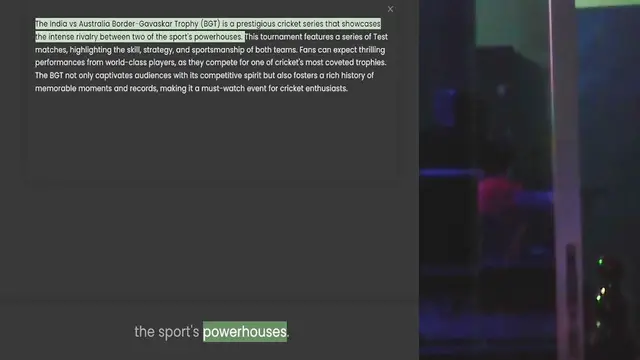 Video thumbnail for the intense rivalry between two of the sport's powerhouses. This tournament features a series of Test matches, highlighting the skill, strategy, and sportsmanship of both teams. Fans can expect thrilling performances from world-class play