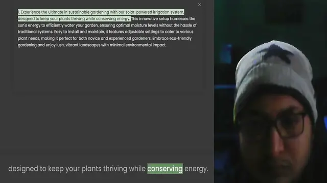 Video thumbnail for 1. Experience the ultimate in sustainable gardening with our solar-powered irrigation system, designed to keep your plants thriving while conserving energy. This innovative setup harnesses the sun's energy to efficiently water your garden