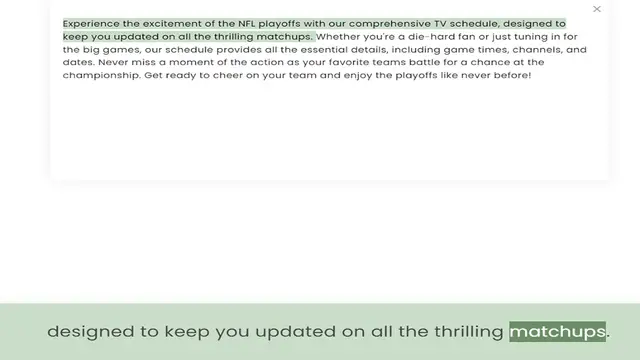 Video thumbnail for keep you updated on all the thrilling matchups. Whether you're a die-hard fan or just tuning in for the big games, our schedule provides all the essential details, including game times, channels, and dates. Never miss a moment of the acti