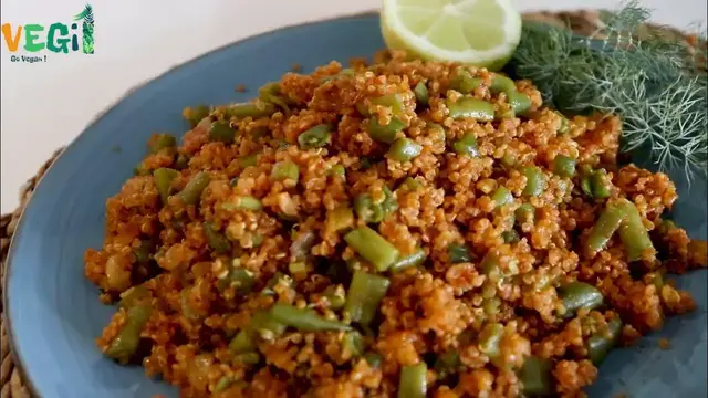 'Video thumbnail for NEW Pilaf with quinoa and green beans/gluten-free, healthy and delicious'
