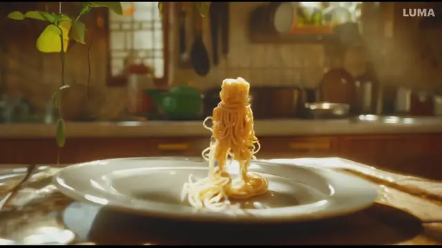 'Video thumbnail for _Promot__A_whimsical_miniature_figure_composed_of_delicately_arranged_noodles__poised_in_a_carefree__7809bd'