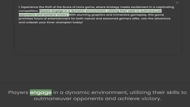 Video thumbnail for competition. Players engage in a dynamic environment, utilizing their skills to outmaneuver opponents and achieve victory. With stunning graphics and immersive gameplay, this game promises hours of entertainment for both casual and season