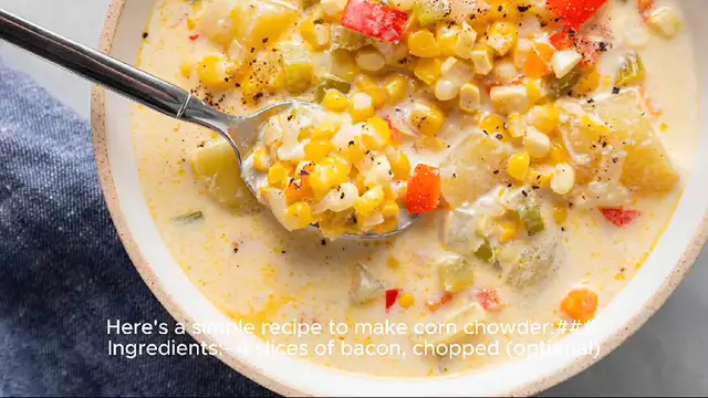 Video thumbnail for corn chowder recipe