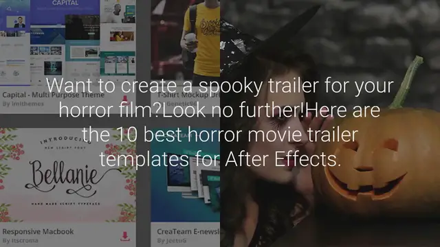 Video thumbnail for 10 Best Horror Movie Trailer Templates For After Effects
