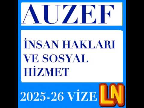 Video thumbnail for İnsan Hakları ve Sosyal Hizmet 2025-2026 Vize Soruları