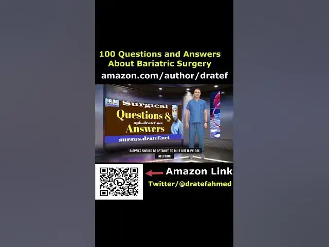 Video thumbnail for 100 questions and answers about bariatric surgery book by dratef ahmed #shorts 22#surgery #bariatric