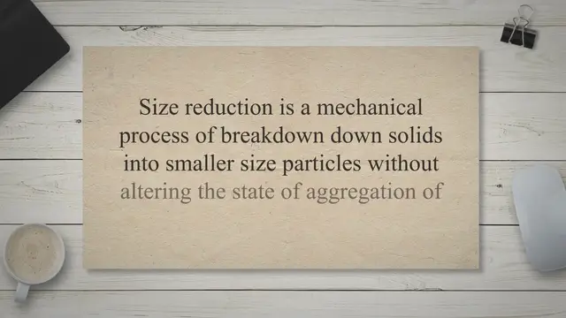 Video thumbnail for Size Reduction, Necessary, Energy and Power