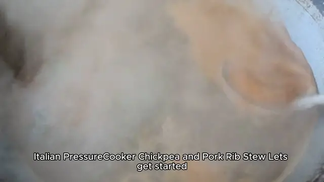 Video thumbnail for Italian Pressure Cooker Chickpea and Pork Rib Stew