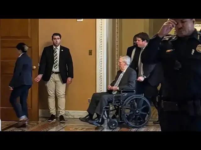 Video thumbnail for Mitch McConnell Confined To Wheelchair - Gives Shocking Update On His Future