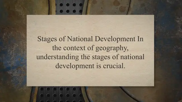 Video thumbnail for Stages of National Development