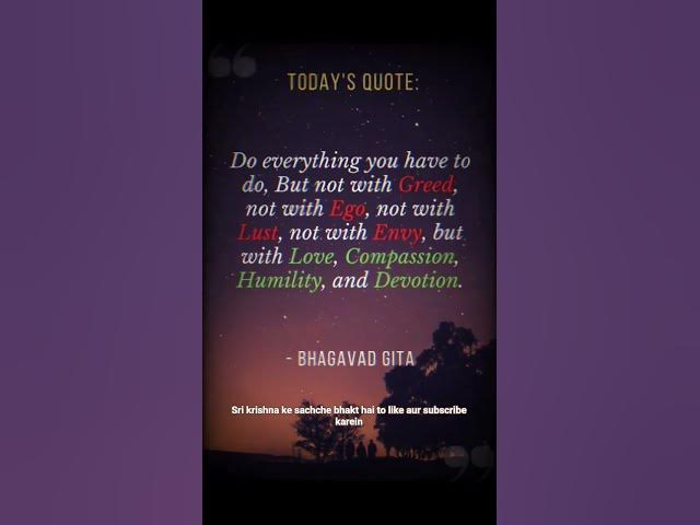 Video thumbnail for What Krishna Teaches Us About Relationships 💫 | Gita Quote That Heals Hearts #bhagavadgita #quotes