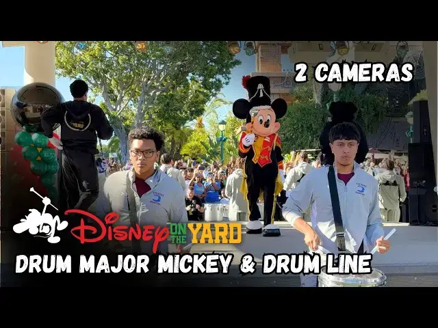 Video thumbnail for Drum Major Mickey Mouse and Drum Line | Disney on the Yard | Disneyland Resort 2026 2-Cameras 4K 🥁🎓✨