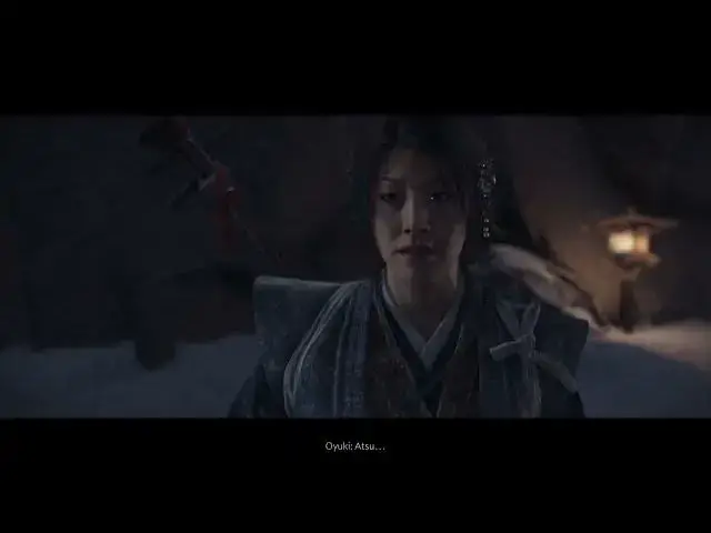 'Video thumbnail for Ghost of Yotei - Blood On The Snow: Oyuki Arrives "Rather Die Than Talk" "Your Name?" Atsu Cutscene'