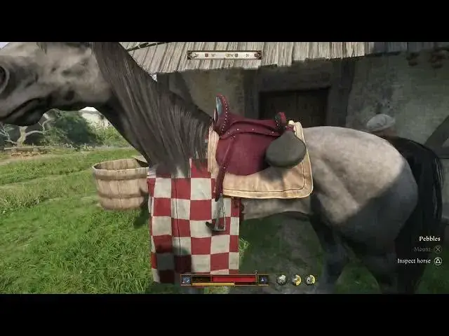Video thumbnail for Kingdom Come Deliverance 2 - Equip Pebbles (Horse) with Saddle, Harness, Shoes, Caparisonala Peytral