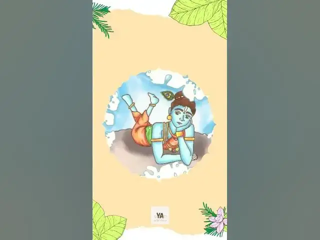 Video thumbnail for Happy Krishna Janmashtami ! 🎉🎊||  Kanha 💙 #art #kanhaiya #janmashtami