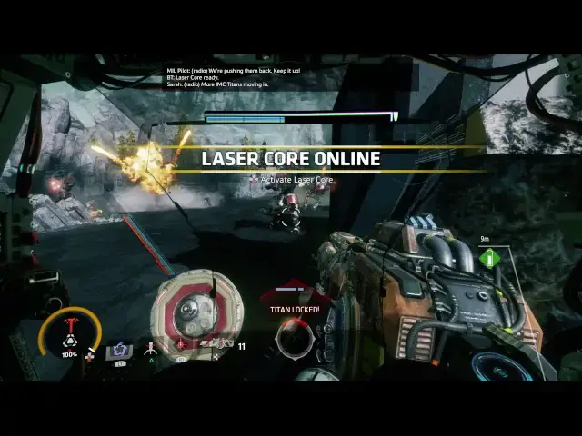 Video thumbnail for Titanfall 2 - Trial By Fire: Sarah Briggs Speech & Titan Battle at Giant Wall Gameplay Sequence PS4