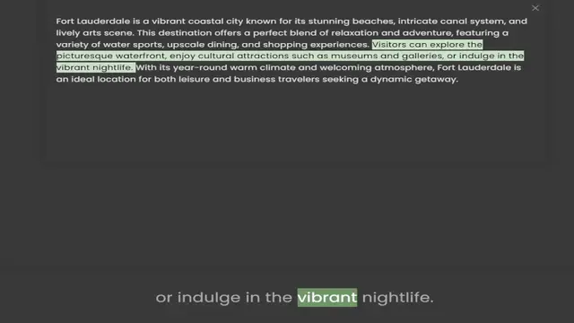 Video thumbnail for lively arts scene. This destination offers a perfect blend of relaxation and adventure, featuring a variety of water sports, upscale dining, and shopping experiences. Visitors can explore the picturesque waterfront, enjoy cultural attract