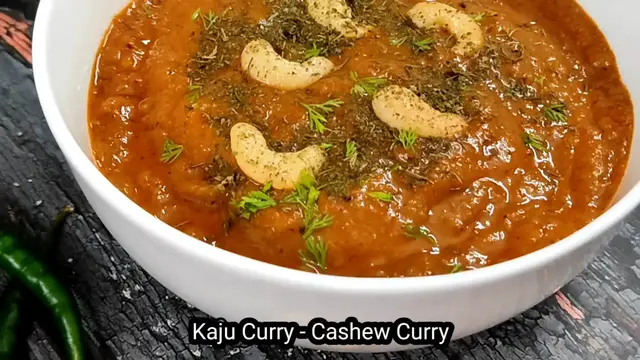 'Video thumbnail for Kaju Curry | Kaju Masala Recipe | Cashew Curry (Vegan)'