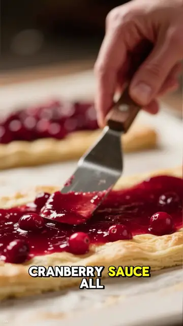 'Video thumbnail for 5 Ingredient Cranberry Brie Cinnamon Puff Pastry Swirls'