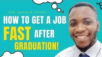 Video thumbnail for 🔥How to get a Job Fast after Graduation 🎓#jobsearch #job #jobseekers #recruitment #jobsforfreshers