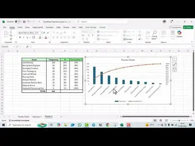 'Video thumbnail for How to Make a Pareto Chart in Excel Super Fast!'