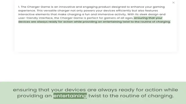 Video thumbnail for experience. This versatile charger not only powers your devices efficiently but also features interactive elements that make charging a fun and immersive activity. With its sleek design and user-friendly interface, the Charger Game is per