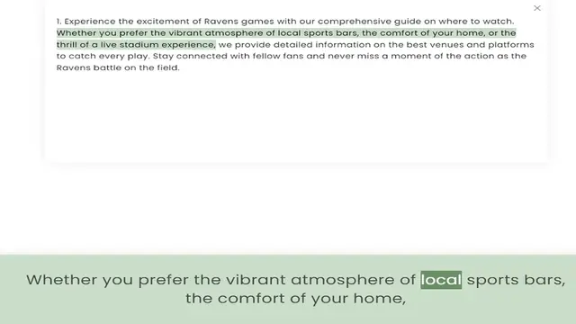 Video thumbnail for Whether you prefer the vibrant atmosphere of local sports bars, the comfort of your home, or the thrill of a live stadium experience, we provide detailed information on the best venues and platforms to catch every play. Stay connected wit