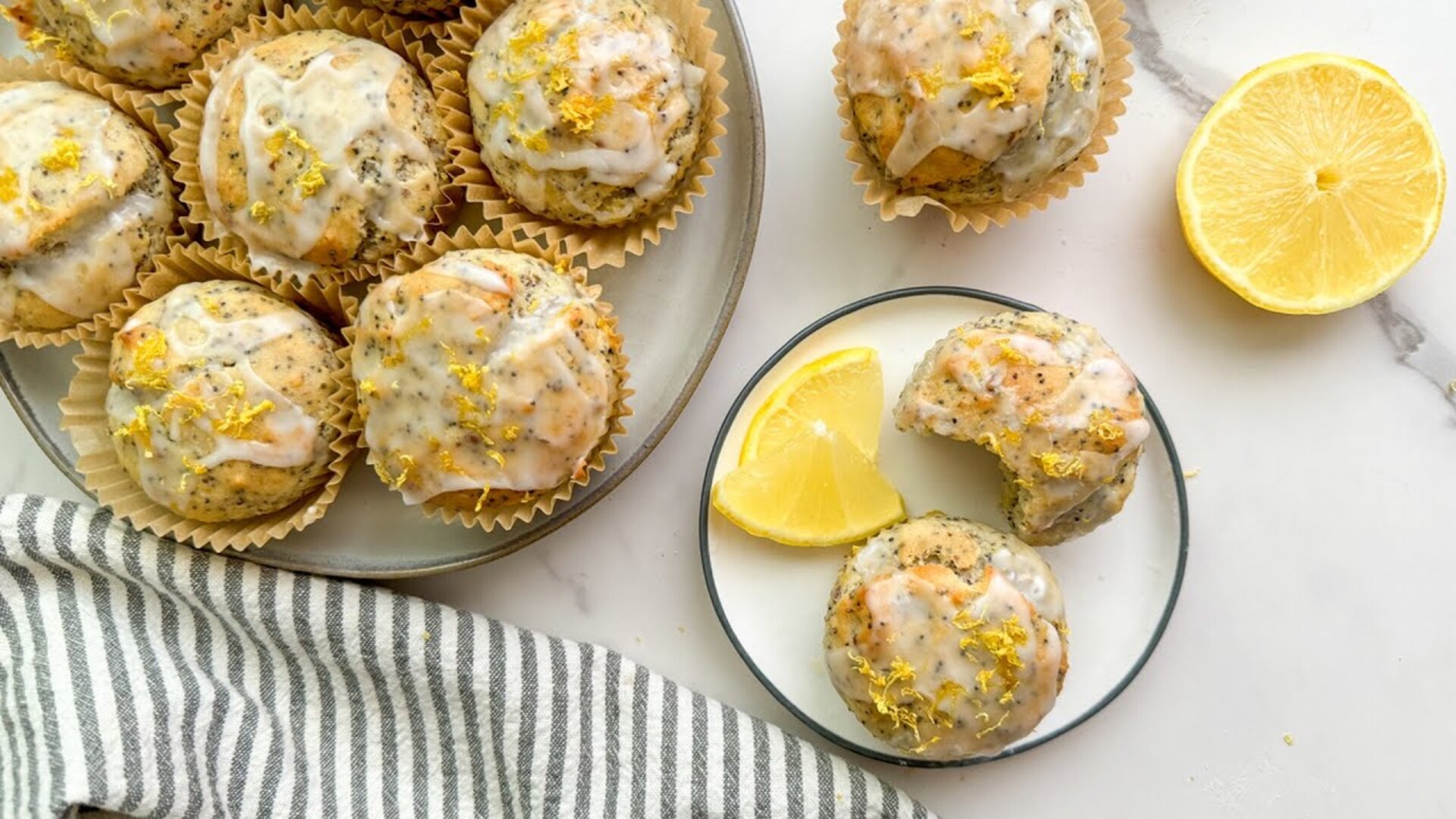 Video thumbnail for Lemon Poppy Seed Muffins Recipe