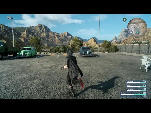 Video thumbnail for Final Fantasy XV - Hunters and Gatherers (Hunt) Dino Call, Hand Daggerquill Breast to Takka, Reward