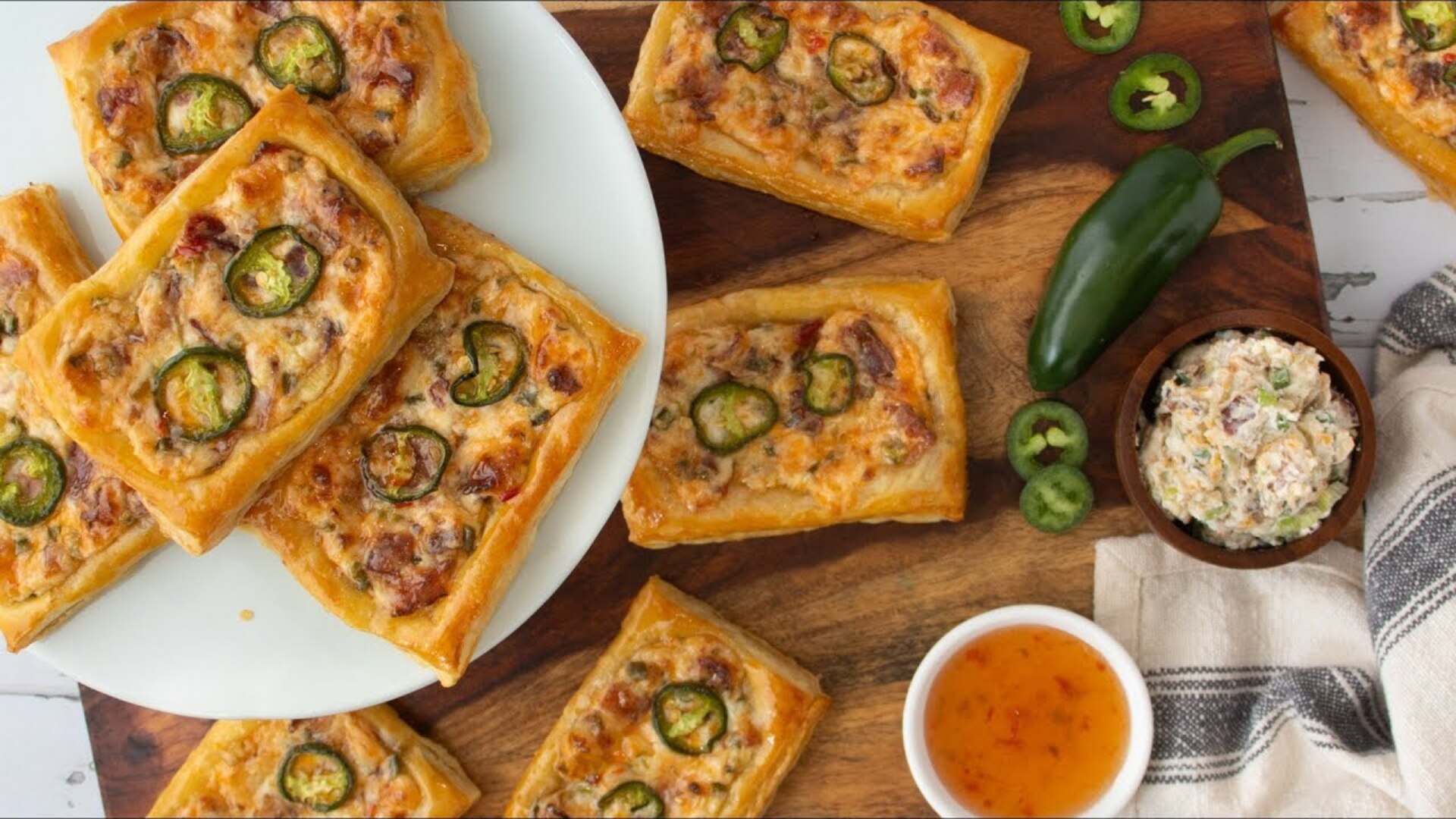 Video thumbnail for Sweet And Savory Jalapeño Cheese Tarts Recipe