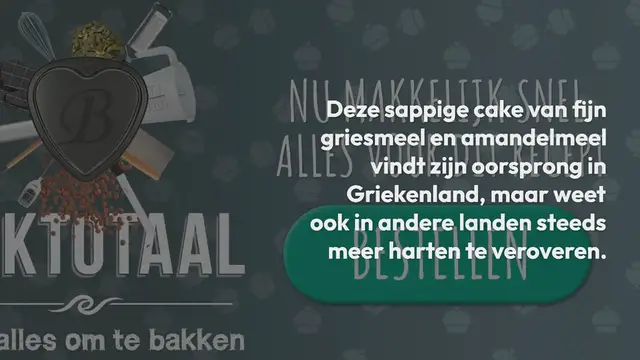 Video thumbnail for Griekse ravani – bakken