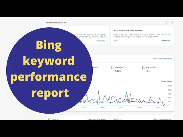 Video thumbnail for Bing Keyword Performance report tutorial