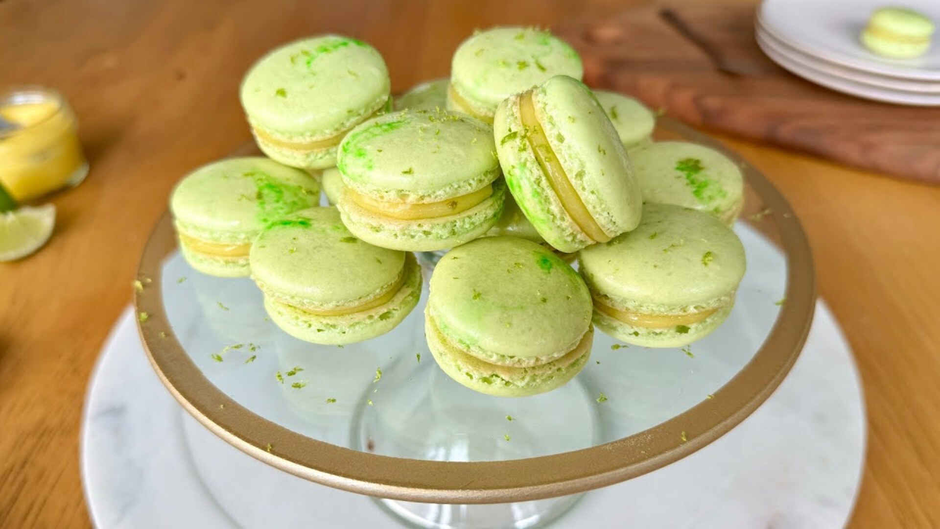 Video thumbnail for Zesty Key Lime Macarons Recipe