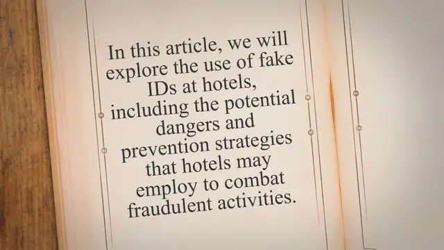 Video thumbnail for Fake IDs at Hotels: The Risks, Consequences, and Prevention Strategies