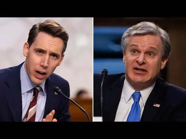 Video thumbnail for 'You Haven't Done A Darn Thing' - Hawley Shreds FBI Director During Live Hearing