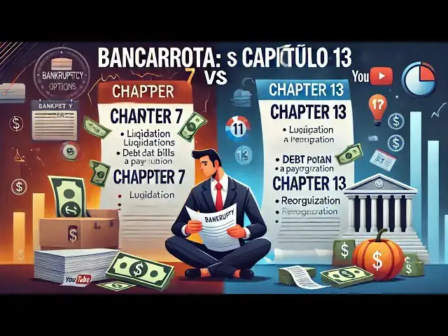 Video thumbnail for Bancarrota Capítulo 7 vs 13: liquidación o plan de pago