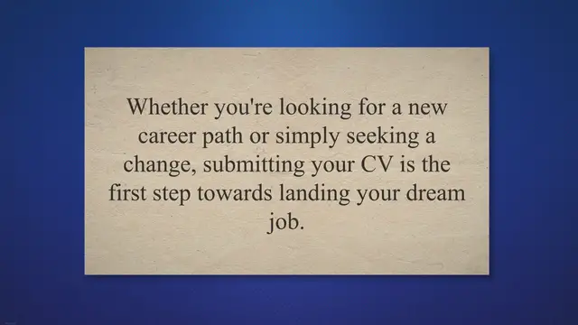 Video thumbnail for Get Hired Today: A Guide to Submitting Your CV and What to Expect